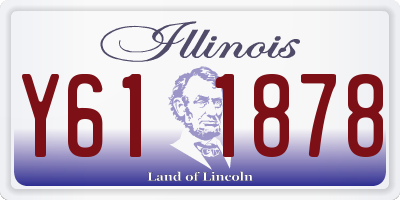 IL license plate Y611878