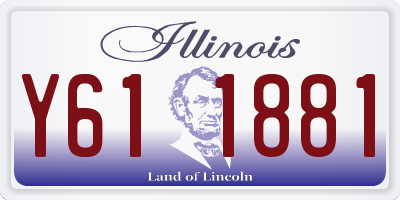 IL license plate Y611881