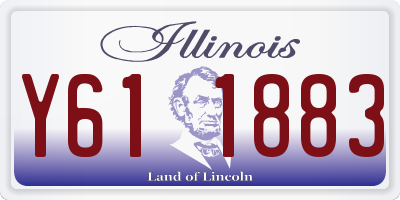 IL license plate Y611883