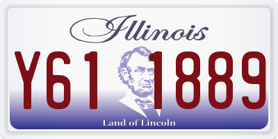 IL license plate Y611889