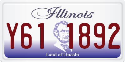 IL license plate Y611892