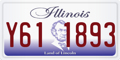 IL license plate Y611893