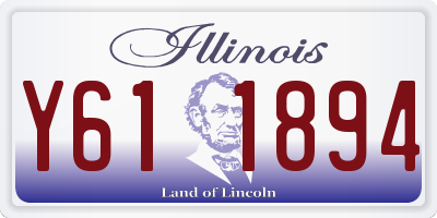 IL license plate Y611894
