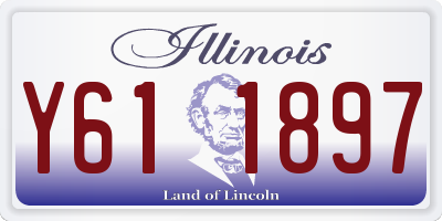 IL license plate Y611897