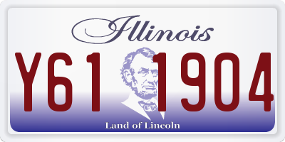 IL license plate Y611904