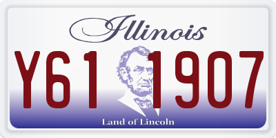 IL license plate Y611907