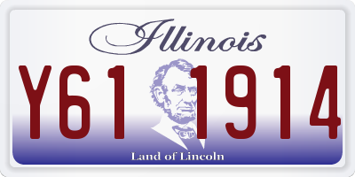 IL license plate Y611914