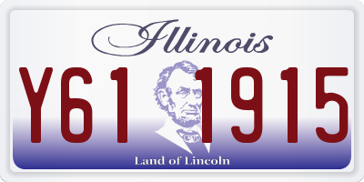 IL license plate Y611915