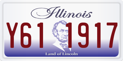 IL license plate Y611917