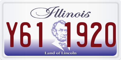 IL license plate Y611920