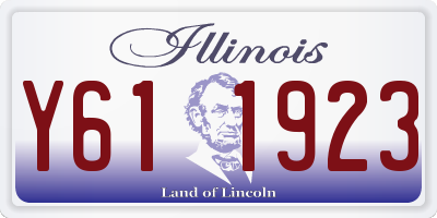 IL license plate Y611923