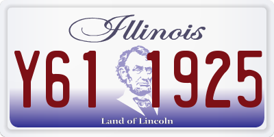 IL license plate Y611925