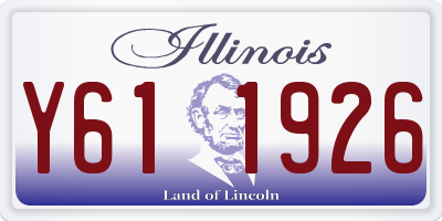 IL license plate Y611926