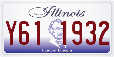 IL license plate Y611932