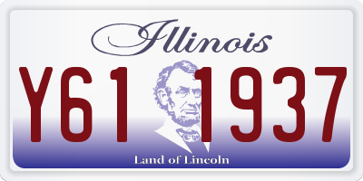 IL license plate Y611937