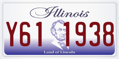 IL license plate Y611938