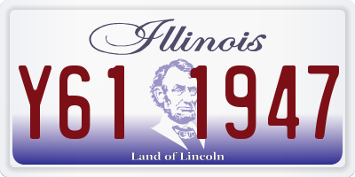 IL license plate Y611947