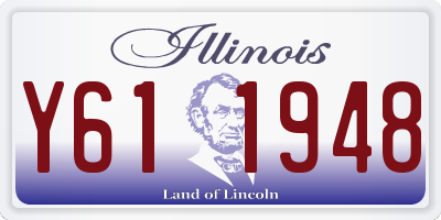 IL license plate Y611948