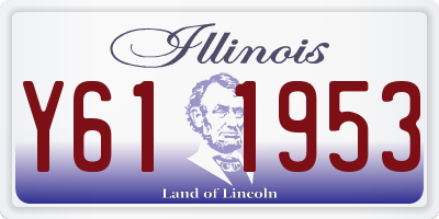 IL license plate Y611953