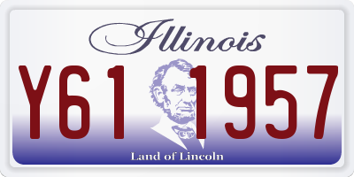 IL license plate Y611957