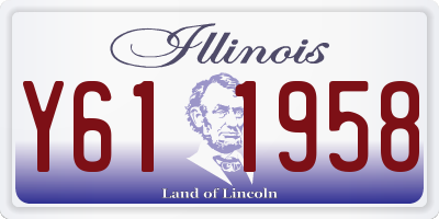 IL license plate Y611958