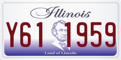 IL license plate Y611959