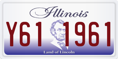 IL license plate Y611961