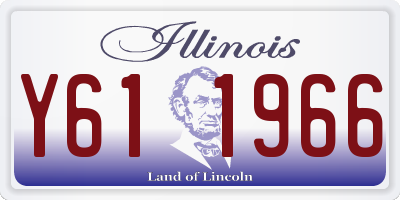 IL license plate Y611966