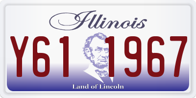 IL license plate Y611967