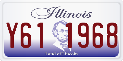 IL license plate Y611968