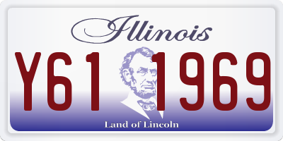 IL license plate Y611969