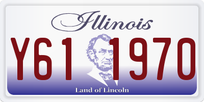 IL license plate Y611970