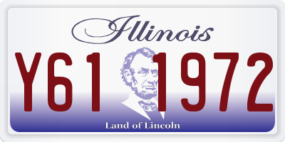 IL license plate Y611972