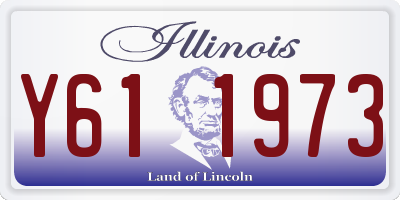 IL license plate Y611973