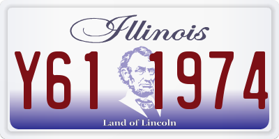 IL license plate Y611974