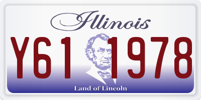 IL license plate Y611978