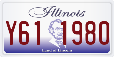 IL license plate Y611980