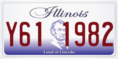 IL license plate Y611982