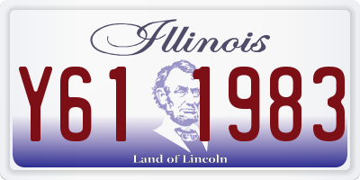 IL license plate Y611983