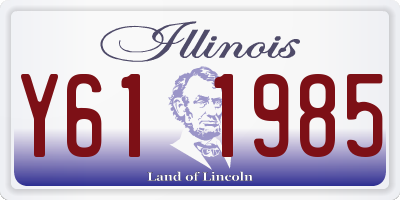 IL license plate Y611985
