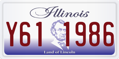 IL license plate Y611986