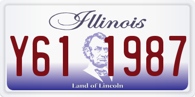 IL license plate Y611987