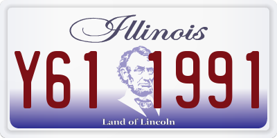 IL license plate Y611991