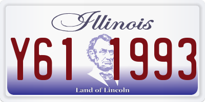 IL license plate Y611993