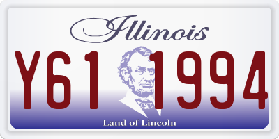 IL license plate Y611994