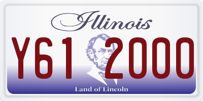 IL license plate Y612000