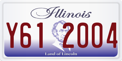 IL license plate Y612004