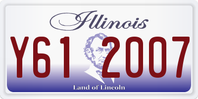 IL license plate Y612007