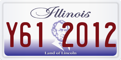 IL license plate Y612012
