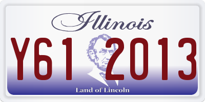 IL license plate Y612013